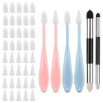 Rvtzx 46pcs Art Blending Stump Sketch Drawing Tools, Double Headed Drawing Art Blender Pencil Sketch Scraper Tools with Sponge Head Washable Sketch Rubbing Sponge for Blending Lightening and Highlight