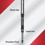 Pilot Precise V5 Rollerball Pens, Extra Fine Point 0.5 mm Black Pens, Black, Pack of 12 - Ideal for School, Journaling & Office Writing