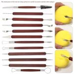 42 Pcs Pottery Tools Pottery Sculpting Tool, Potterys Kit, Clay Sculpting Tools, Ceramics Tool Set with Carrying Case Bag and Apron, for Potterys Wheel, DIY Arts and Crafts
