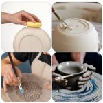 42 Pcs Pottery Tools Pottery Sculpting Tool, Potterys Kit, Clay Sculpting Tools, Ceramics Tool Set with Carrying Case Bag and Apron, for Potterys Wheel, DIY Arts and Crafts