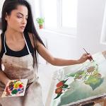 Stretched Canvases for Painting, 8PCS Multi Pack Square Canvas 4×4”, 6×6”, 8×8”, 10×10”(2 of Each), Acid-Free Wood Frame Blank Canvas, Art Canvas Pre Primed for Acrylic, Oil Painting, Tempera.