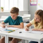 M&G BLACKOO Series 2B Wood-Cased Pencils, 24-Pack Pre-Sharpened with Top Erasers, Bulk Black Pencils for School, Teachers, Writing, Drawing and Sketching (White)