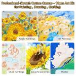 10 Pack 9x12 Stretched Canvas for Painting – 100% Cotton, Triple Primed & Acid-Free for Acrylics, Oils, Gouache & Tempera – Deep 5/8” Profile Artist Canvas for Beginners & Students