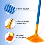 ESRICH 10PCS Paint Brushes,Paint Brush for Acrylic Painting,Acrylic Paint Brush Set for Oil Watercolor,Body Face Rock Canvas, Small Paint Brushes for Kids Adult Drawing