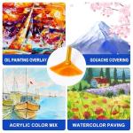 ESRICH 10PCS Paint Brushes,Paint Brush for Acrylic Painting,Acrylic Paint Brush Set for Oil Watercolor,Body Face Rock Canvas, Small Paint Brushes for Kids Adult Drawing