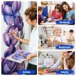 ESRICH 10PCS Paint Brushes,Paint Brush for Acrylic Painting,Acrylic Paint Brush Set for Oil Watercolor,Body Face Rock Canvas, Small Paint Brushes for Kids Adult Drawing