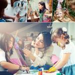 10Pcs Paint Brushes Kids Paintbrushes Bulk Nylon Hair Artists Acrylics Paint Brush with Handle for Oil Watercolors, Face Nail Arts, Miniature Detailing Painting, Blue