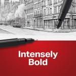 Sharpie Felt Tip Pens, Fine Point (0.4mm), Felt Tip Markers, Black, 12 Count - Journaling, Art, Drawing, Teacher, Back to School