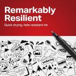 Sharpie Felt Tip Pens, Fine Point (0.4mm), Felt Tip Markers, Black, 12 Count - Journaling, Art, Drawing, Teacher, Back to School