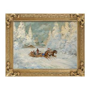 FOLKOR Wood Frame for 16x20 Canvas Paintings, Finished 16x20 Vinatge Gold Frame for Oil Painting Art Prints Landscape Portrait Wall Decor, No Back & Cover (Gold)