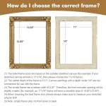 FOLKOR Wood Frame for 16x20 Canvas Paintings, Finished 16x20 Vinatge Gold Frame for Oil Painting Art Prints Landscape Portrait Wall Decor, No Back & Cover (Gold)