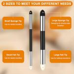 6 Pcs Blending Sponge Pen,2 Sizes Double-Headed Pastel Blending Stump Pencil,Washable Sketch Sponge Brush for Artist Professional Drawing Blending Lightening and Highlight
