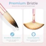 Nicpro 30pcs Paint Brush Set, Aesthetic Pastel Paintbrushes with Paint Spatula and Cloth Roll, Craft Paint Brushes for Acrylic Painting Oil Watercolor Gouache, Art Supplies for Artists and Beginners