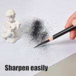 Geyoga 36 Pcs Professional Charcoal Pencils Soft, Medium and Hard for Drawing Charcoal Pencils for Sketching Shading Drawing Blending Portrait (Black,Assorted)