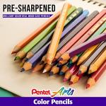 Pentel Arts Color Pencils - Assorted Colors, 36-Pack (CB8-36)