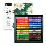 Artecho Oil Pastels Set of 24 Colors, Soft Oil Pastels for Art Painting, Drawing, Blending, Art Supplies for Artists, Beginners, Students, Teachers (10 x 70 mm)