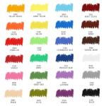 Artecho Oil Pastels Set of 24 Colors, Soft Oil Pastels for Art Painting, Drawing, Blending, Art Supplies for Artists, Beginners, Students, Teachers (10 x 70 mm)