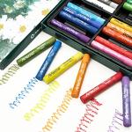 Artecho Oil Pastels Set of 24 Colors, Soft Oil Pastels for Art Painting, Drawing, Blending, Art Supplies for Artists, Beginners, Students, Teachers (10 x 70 mm)