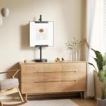 DTK Tabletop Easel,Height Adjustable Easel Stand for Picture Frame up to 24.8"H,Poster Stand,Art Display Easel for Signs,Art or Picture,Metal Sign Stand for Home,Events or Shop,Table top Easel(Black)