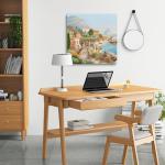 ESRICH Stretched Canvas for Painting 12x12 Inch, 2 Pack Blank Canvas -5/8 in Profile Primed Cotton White Canvases for Painting for Oil & Acrylic Paint