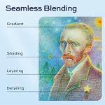 finenolo 48 Pack Colored Pencils for Adult Coloring Books, Soft Core, Art Drawing Pencils for Artists Kids Beginners, Coloring Pencils Set with Sharpener for Coloring, Sketching, Painting