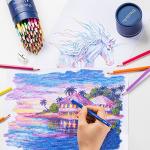 finenolo 48 Pack Colored Pencils for Adult Coloring Books, Soft Core, Art Drawing Pencils for Artists Kids Beginners, Coloring Pencils Set with Sharpener for Coloring, Sketching, Painting