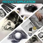 CongGongGo 50 Pcs Willow Charcoal Sticks, Willow Charcoal,Mixed Sizes: 4-5mm, 5-7mm,Professional Soft Black Drawing Charcoal for Sketching & Art