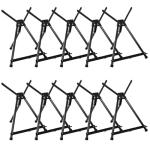 MEEDEN 10-Piece Artist Tabletop Display Easel, Aluminum Tripod Easel,Collapsible Folding Frame Easel,Portable Lightweight Table Top Easel,Hold Canvas Up to 22X24inches.