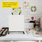 MEEDEN 10-Piece Artist Tabletop Display Easel, Aluminum Tripod Easel,Collapsible Folding Frame Easel,Portable Lightweight Table Top Easel,Hold Canvas Up to 22X24inches.