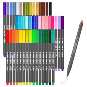 Vanstek 46 Pack Journal Planner Colored Pens, Fineliner Pens for Journaling, Writing Coloring Drawing, Note Taking, Calendar, Planner, Art Office School Gift Supplies