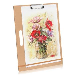 TX liteart 13" x 17" Artist Sketch Board with Handle - Portable Clipboard for Painting and Drawing, Art Supplies for Adults