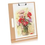TX liteart 13" x 17" Artist Sketch Board with Handle - Portable Clipboard for Painting and Drawing, Art Supplies for Adults