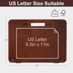 StrongTek 6-Position Bamboo Table Easel, 16x12 Inch Adjustable Drawing and Sketching Board with Built-in Handle and Back Storage, Portable Art and Lap Desk for Sketching, Reading, and Book Stand