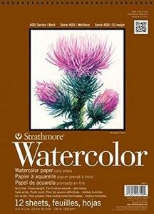 Strathmore 440-2 STR-440-2 12 Sheet No.140 Watercolor Cp Wire Bound Pad, 11 by 15", 11"x15"