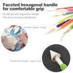 CoguZed 9 Pcs Clay Sculpting Tools Kit, Double Head Pottery Modeling Clay Carving Tools, Plastic Clay Tools, Air Dry Clay Tools for Crafts and DIY Projects Assorted Colors