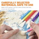 CoguZed 9 Pcs Clay Sculpting Tools Kit, Double Head Pottery Modeling Clay Carving Tools, Plastic Clay Tools, Air Dry Clay Tools for Crafts and DIY Projects Assorted Colors