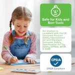 ARTISTRO 24 Dual Tip Brush + Fine Acrylic Paint Pens Ideal for Calligraphy - Paint Markers for Fabric, Rock, Glass, DIY - Stocking Stuffers, Christmas Gift Idea for Teens, Grandkids, Kids