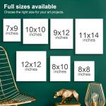 PHOENIX Painting Canvas Panels 9x12 Inch, 12 Value Pack - 8 Oz Triple Primed 100% Cotton Acid Free Canvas Boards for Painting, White Blank Flat Canvas Boards for Acrylic, Oil Paints