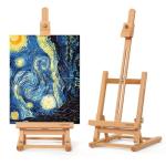 VISWIN 25"H Basic Tabletop H-Frame Easel, Hold Canvas up to 16", Adjustable Sturdy Beech Wood Desktop Art Easel, Portable Painting & Display Table Easel Stand for Adults, Beginners, Artists