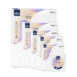 Bluebird Canvas Board - 4x4, 4x6, 5x7, 8x10, 9x12, 11x14. Set of 14 Gesso-Primed White Blank Canvases for Painting - 100% Cotton Canvas Board for Acrylic, Poster, Oil Paint