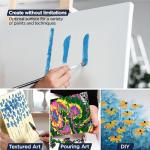 Bluebird Canvas Board - 4x4, 4x6, 5x7, 8x10, 9x12, 11x14. Set of 14 Gesso-Primed White Blank Canvases for Painting - 100% Cotton Canvas Board for Acrylic, Poster, Oil Paint