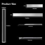 14 Polymer Clay Tools Acrylic Roller Clay Rolling Pin with Thickness Rings Tissue Blade Sculpting Earring Making Kit Supplies Slicer Knife Dotting Tool Jewelry Accessories Mini Cutters Press