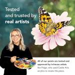 Castle Art Supplies 48 X 22ML Acrylic Paint Set | New Improved Formula | All-Inclusive Set for Beginners, Adult Artists | Quality Intense Colors | Smooth to Use on Range of Surfaces (New Improved Formula)