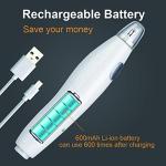 AFMAT EE03 Electric Eraser for Artists, 140 Eraser Refills, Rechargeable Electric Erasers for Drawing, Artist Erasers for Drafting, Painting, Sketching, Architectural Plans, Detailer Tool-White