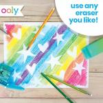 Ooly UnMistakeAbles Erasable Colored Pencils Set of 12, Stress and Mess Free Drawing & Coloring Pencils for Kids and Adults, Colorful School Supplies for Arts and Crafts