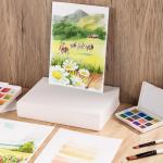 80 Sheets Watercolor Paper Bulk, 110 lb/230 GSM Cold Press Paper White Water Color Paper for Kids Child Students Adults Artists Drawing Wedding Gift Cards(5 x 7 Inch)