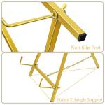 WRINGKIT Gold Tabletop Easel Stand, 16.5" Metal Picture Art Stand, Tripod Mirror Plate Stand Holder, Freestanding Easel Stand for Wedding Sign, Display Photo, Collectibles