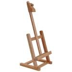 U.S. Art Supply 16" Mini Wooden Studio Tabletop Easel - H-Frame Artists Adjustable Painting and Display Stand, Holds Up to 12" Canvas - Portable Table Top Easel for Painting, Artwork