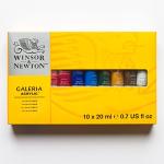 Winsor & Newton Galeria Acrylic Paint, 10 x 20ml (0.7--oz) Tube Paint Set
