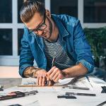 ARTEZA Micro-Line Ink Pens, Set of 5, Black Fineliners with Japanese Archival Ink, Art Supplies for Comic Artists and Illustrators, Calligraphy, Sketching, Anime, Technical Drawing